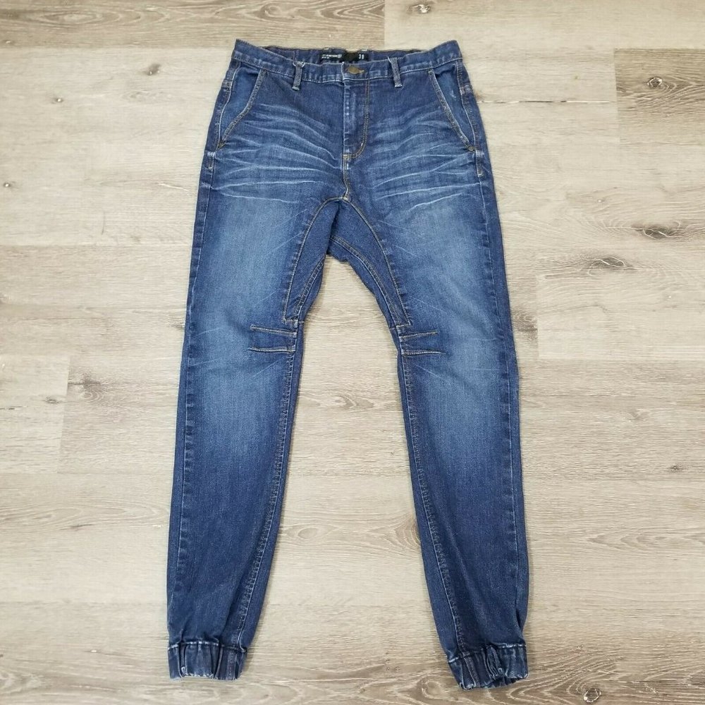 Cotton On Mens 30X29 Dark Distressed Slim Joggers